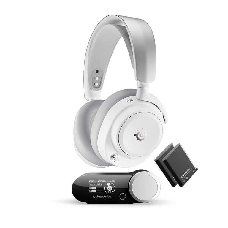 SteelSeries Nova Pro Omni ANC主動降噪 無線遊戲耳機(白色)