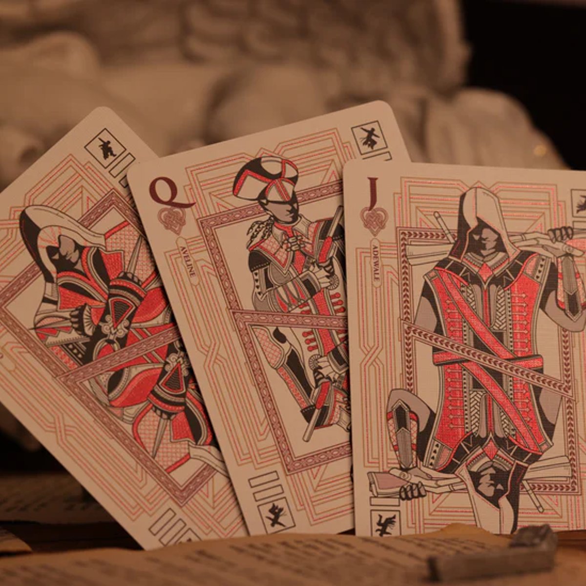 Room One Cards《Assassins Creed Legacy Ver. II》Playing Cards 啤牌(Garnet Hidden Blade Edition)