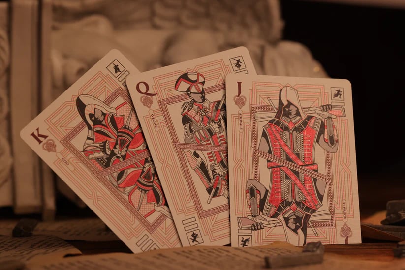 Room One Cards《Assassins Creed Legacy Ver. II》Playing Cards 啤牌(Garnet Hidden Blade Edition)