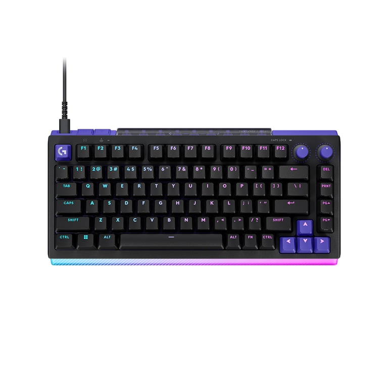 LogitechG G512 X 75 類比機械雙軸有線電競鍵盤(75鍵-線性軸-黑色)
