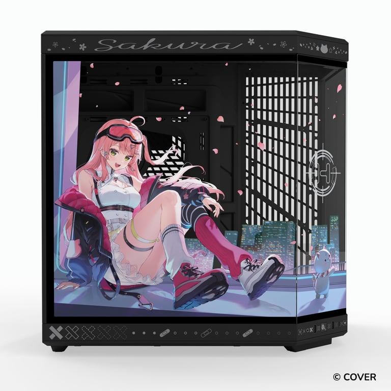 HYTE Y70 Sakura Miko 櫻巫女 雙腔中塔式 ATX機箱(黑色)