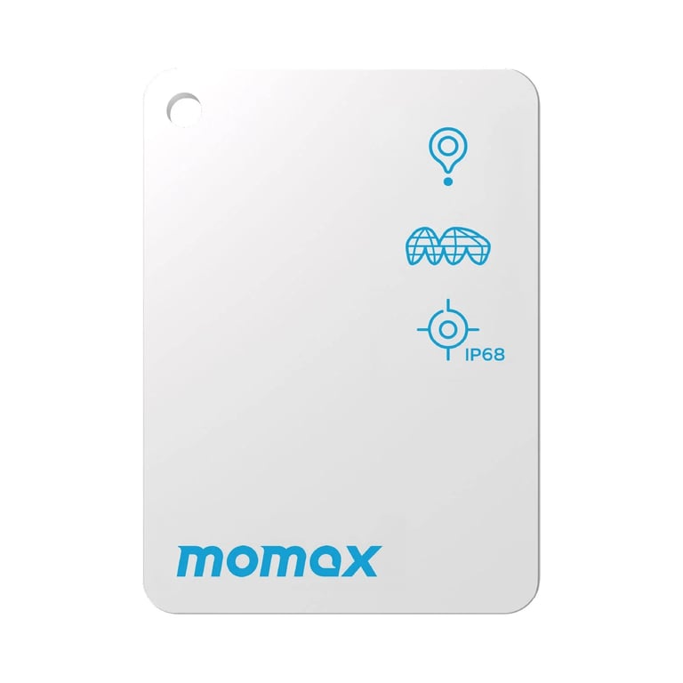 MOMAX PinCard² X Mini 可充電迷你全球定位器(BR22)(白色)