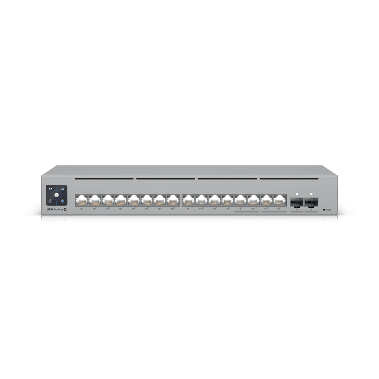 Ubiquiti UniFi Pro Max 16 PoE 16-Port 2.5GbE / 180W PoE 專業燈效 PoE 交換機