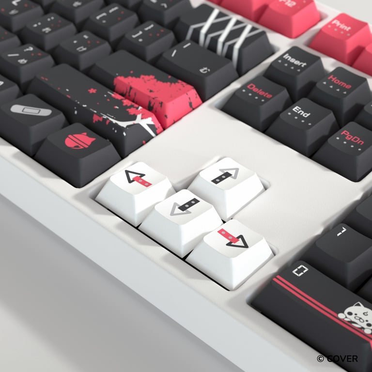 HYTE Sakura Miko 櫻巫女 鍵帽及桌墊套裝(黑色)