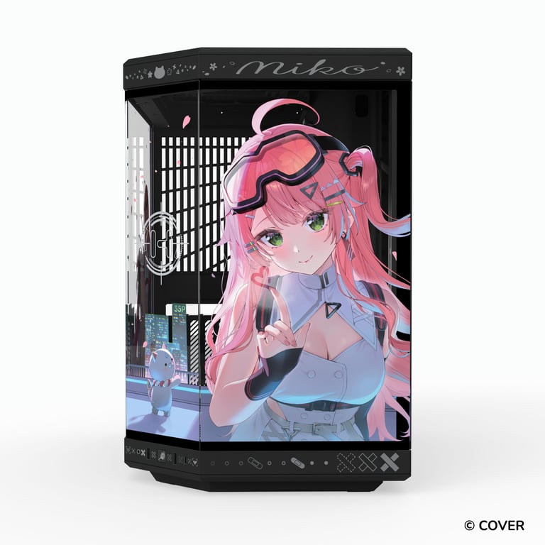 HYTE Y70 Sakura Miko 櫻巫女 雙腔中塔式 ATX機箱(黑色)