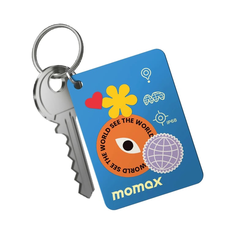 MOMAX PinCard² X Mini 可充電迷你全球定位器(BR22)(藍色)