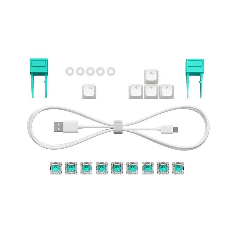 LogitechG G512 X 98 類比機械雙軸有線電競鍵盤(98鍵-線性軸-白色)