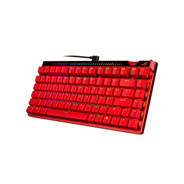 ASUS ROG Falchion Ace 75 HE 有線磁軸遊戲鍵盤(Lava Red-V2X磁軸)