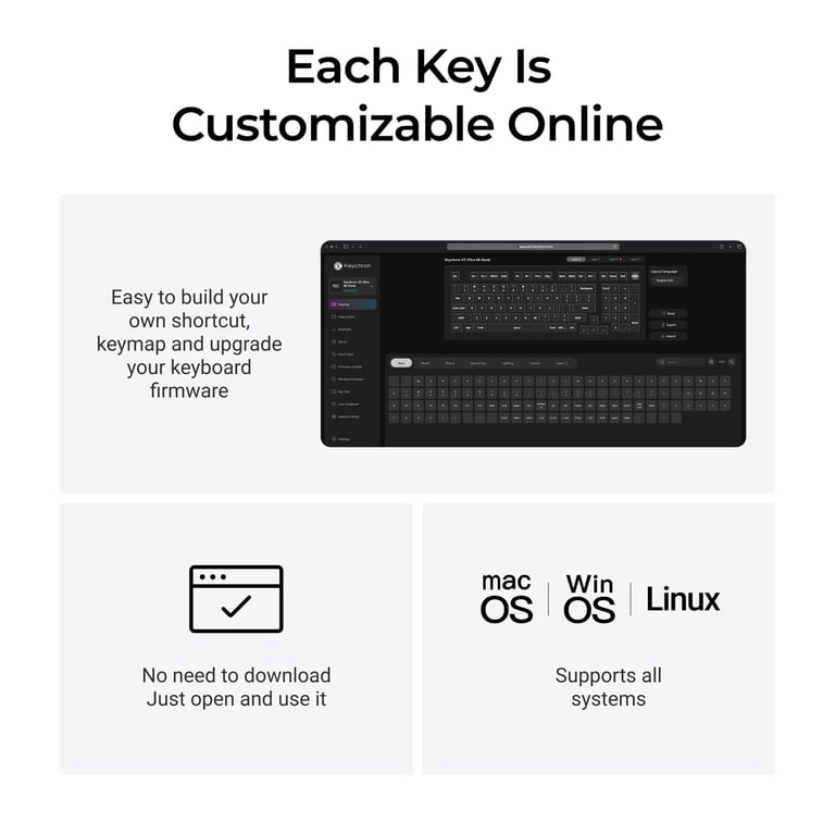 Keychron V5 Ultra 8K (V5U-D4) ZMK 96% 三模無線機械鍵盤(碳黑-Gateron Jupiter 香蕉軸)