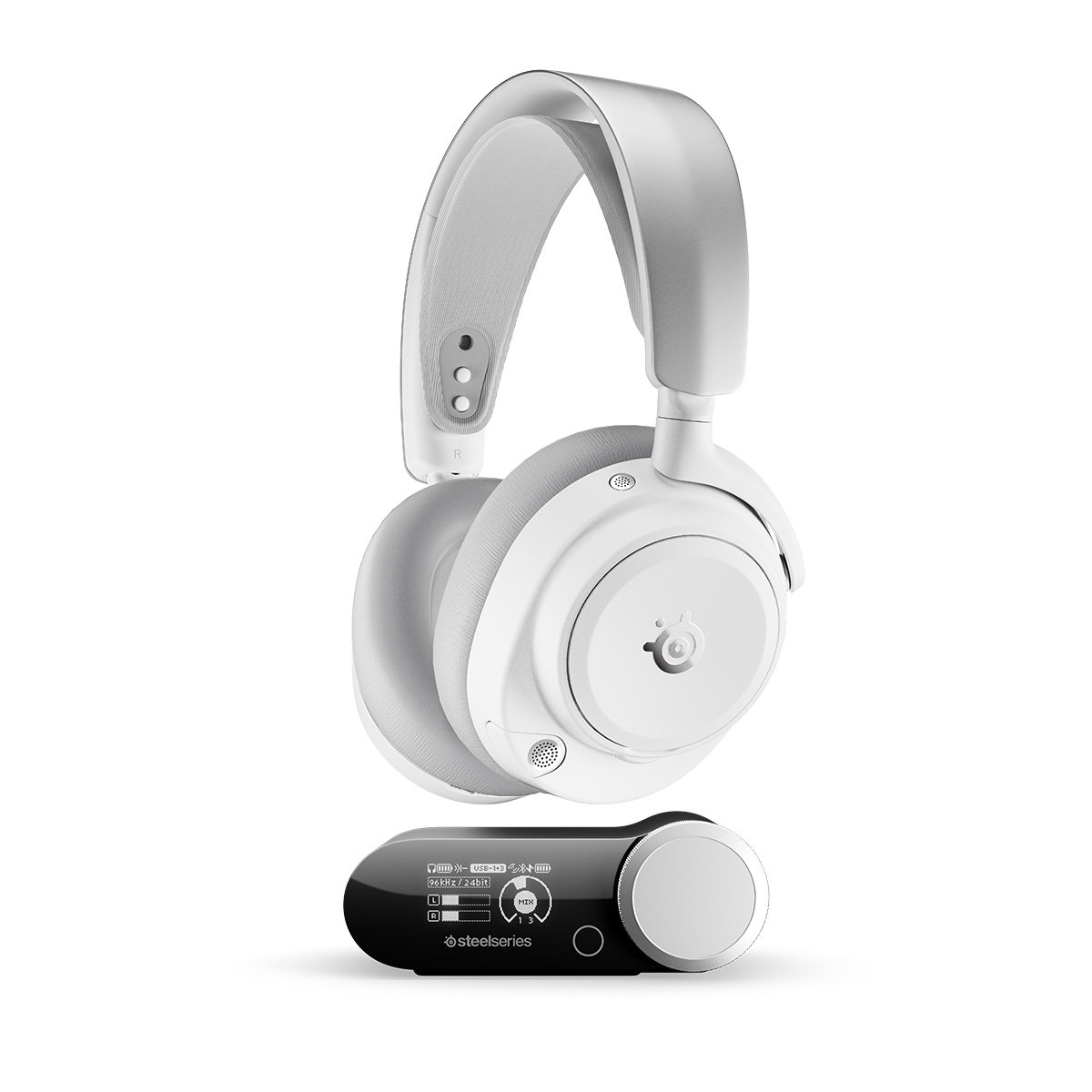 SteelSeries Arctis Nova Pro Omni ANC主動降噪 無線遊戲耳機(61722)(白色)