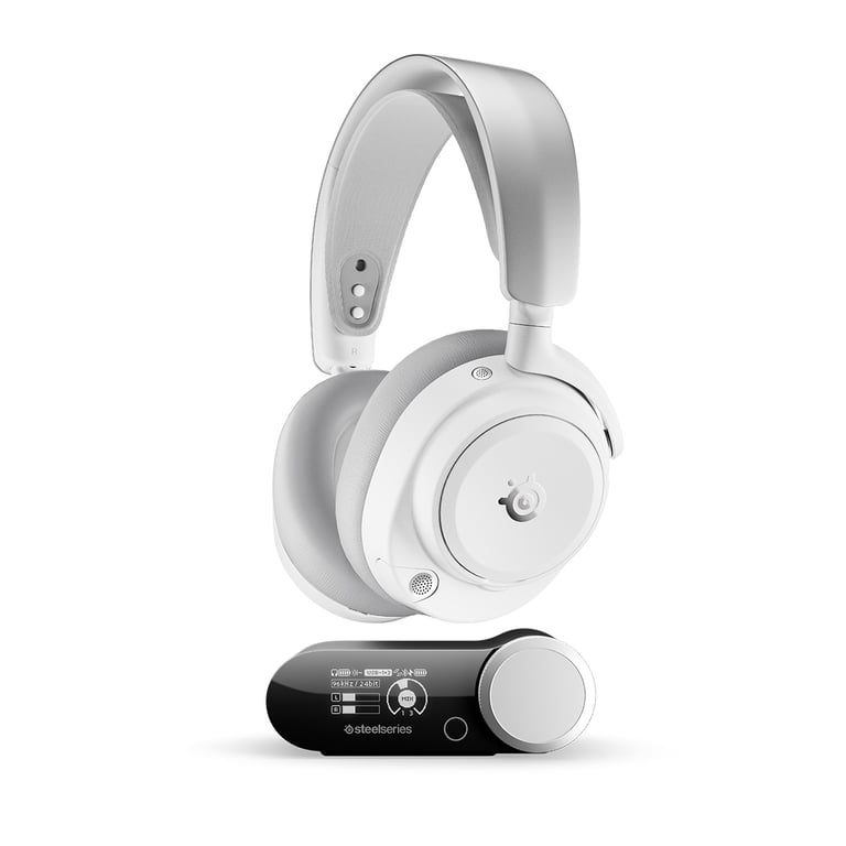 SteelSeries Nova Pro Omni ANC主動降噪 無線遊戲耳機(白色)