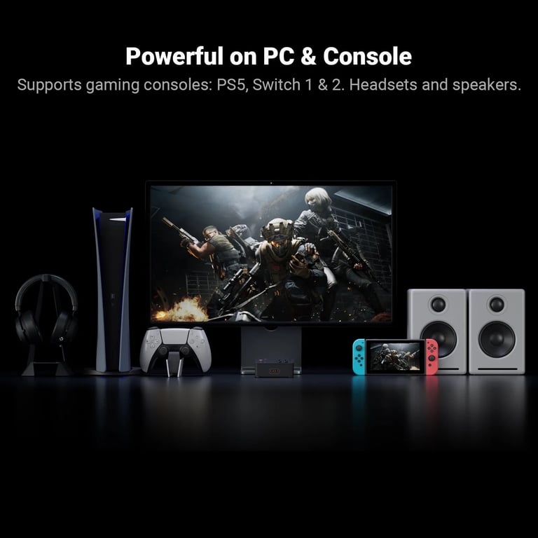 Fosi Audio C3 Al-Powered 遊戲音效卡+AMP+DAC