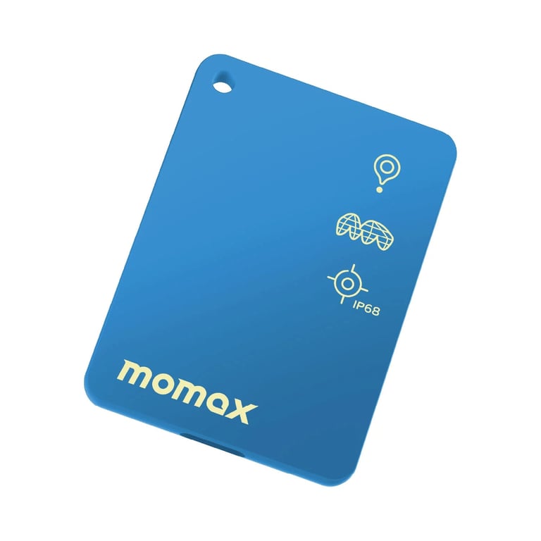 MOMAX PinCard² X Mini 可充電迷你全球定位器(BR22)(藍色)