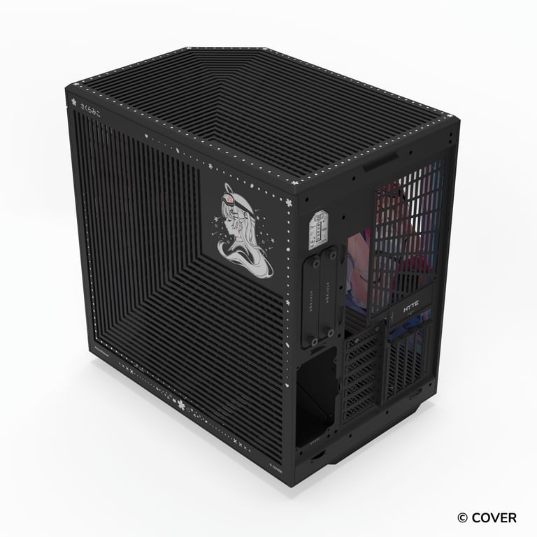 HYTE Y70 Sakura Miko 櫻巫女 雙腔中塔式 ATX機箱(黑色)