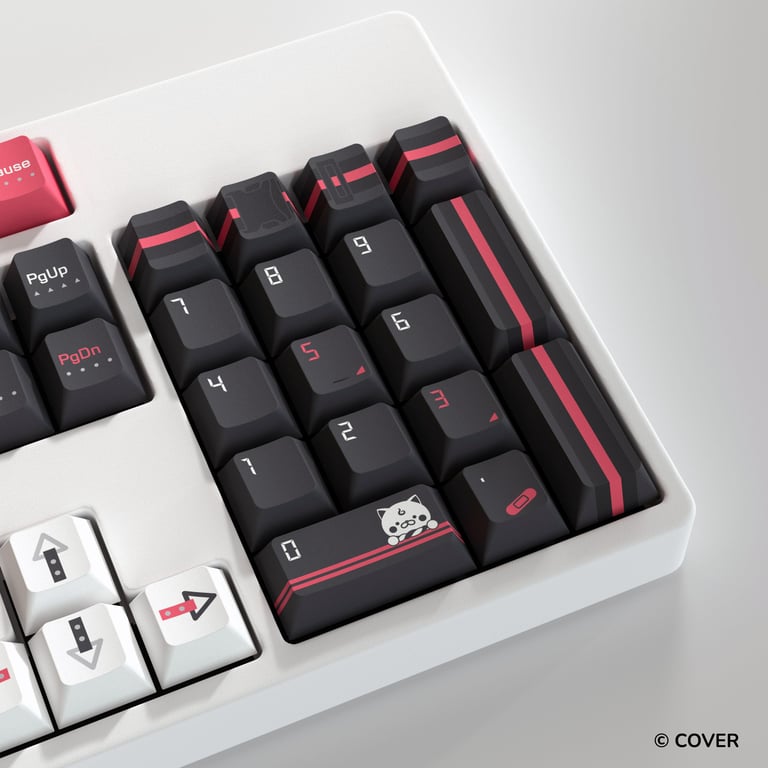 HYTE Sakura Miko 櫻巫女 鍵帽及桌墊套裝(黑色)