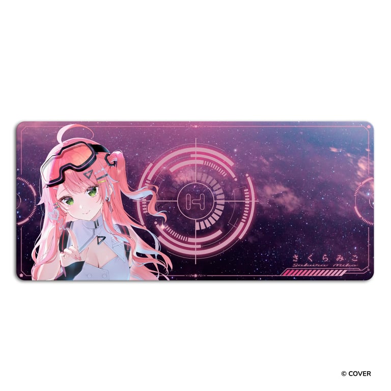 HYTE Sakura Miko 櫻巫女 鍵帽及桌墊套裝(黑色)