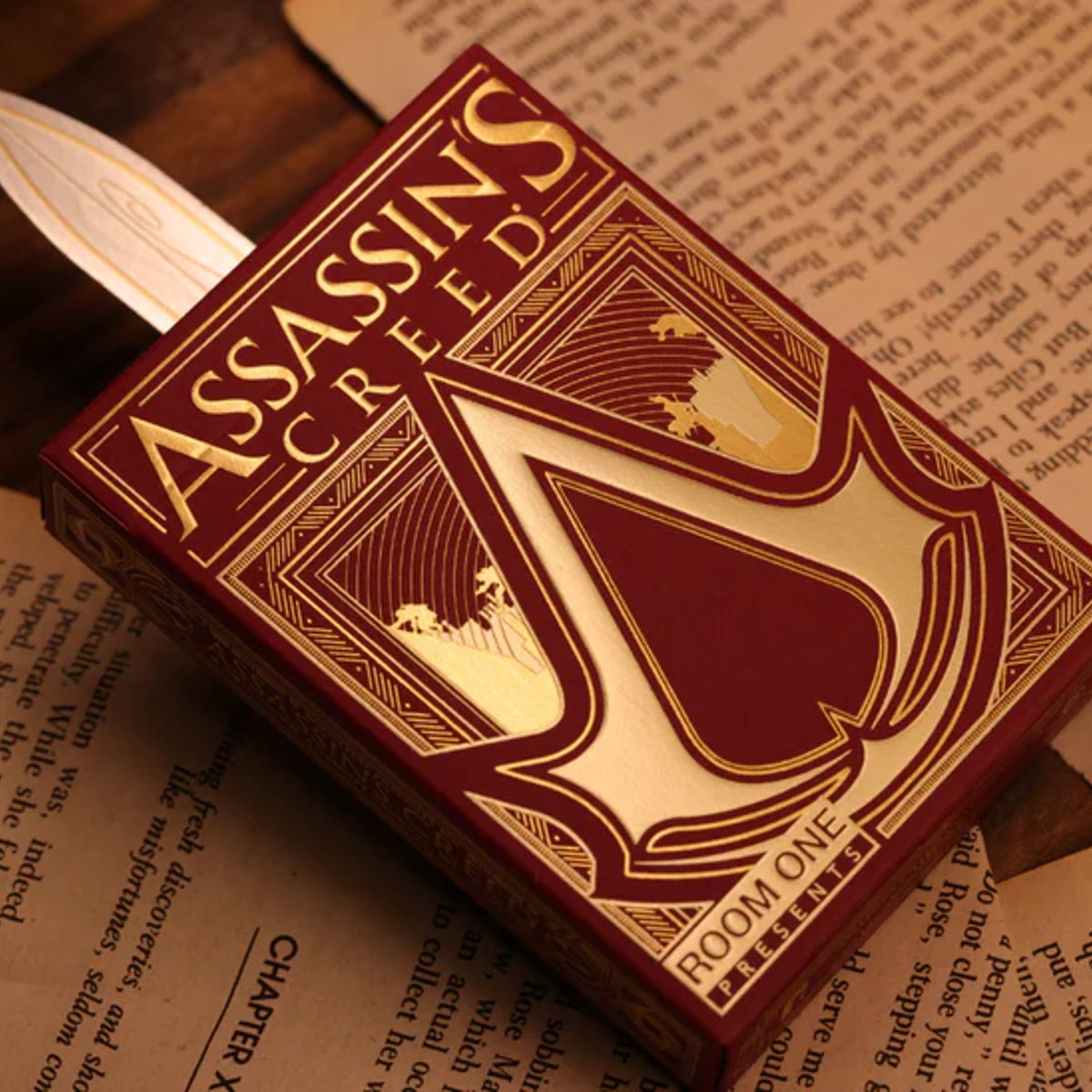 Room One Cards《Assassins Creed Legacy Ver. II》Playing Cards 啤牌(Garnet Hidden Blade Edition)