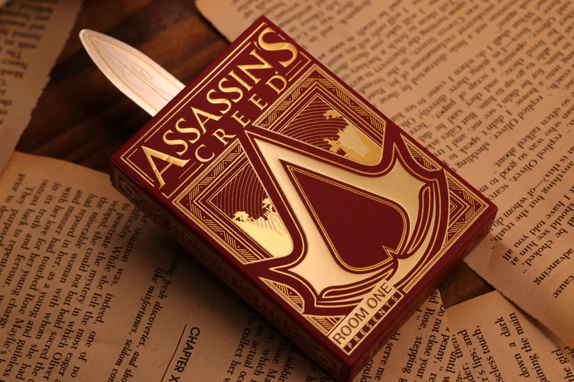 Room One Cards《Assassins Creed Legacy Ver. II》Playing Cards 啤牌(Garnet Hidden Blade Edition)