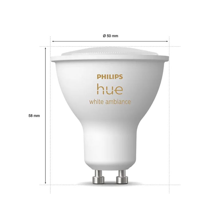 Philips Hue White Ambiance 4.2W GU10 黃白光智能燈泡