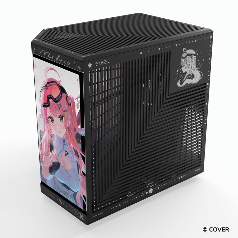 HYTE Y70 Sakura Miko 櫻巫女 雙腔中塔式 ATX機箱(黑色)