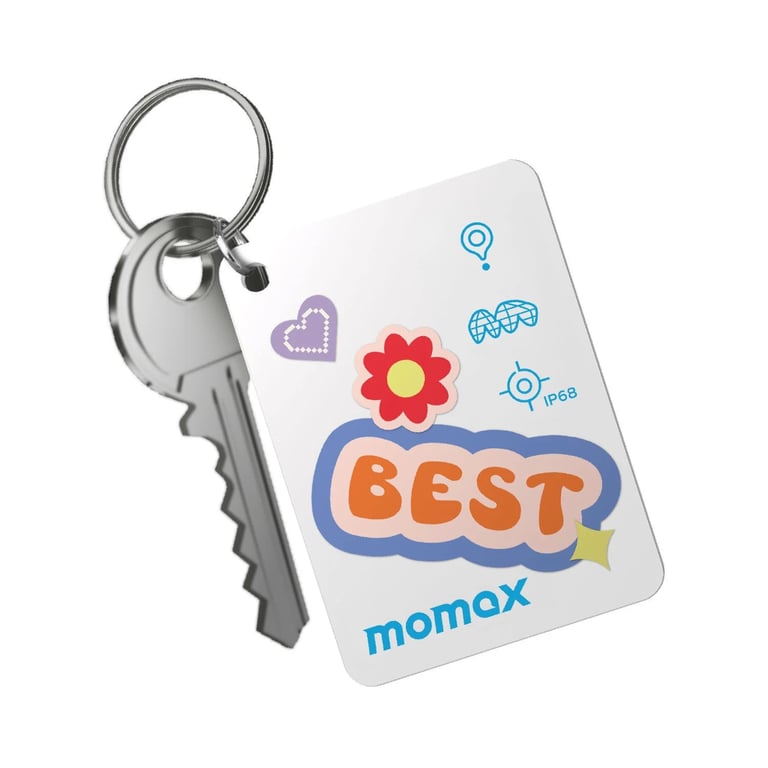 MOMAX PinCard² X Mini 可充電迷你全球定位器(BR22)(白色)