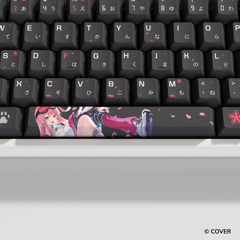 HYTE Sakura Miko 櫻巫女 鍵帽及桌墊套裝(黑色)