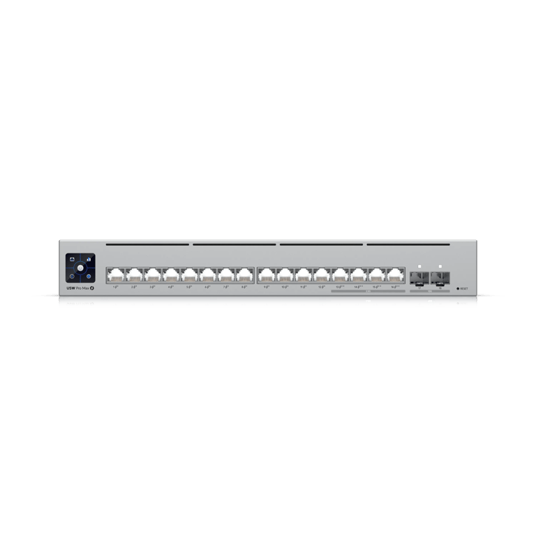 Ubiquiti UniFi Pro Max 16 PoE 16-Port 2.5GbE / 180W PoE 專業燈效 PoE 交換機
