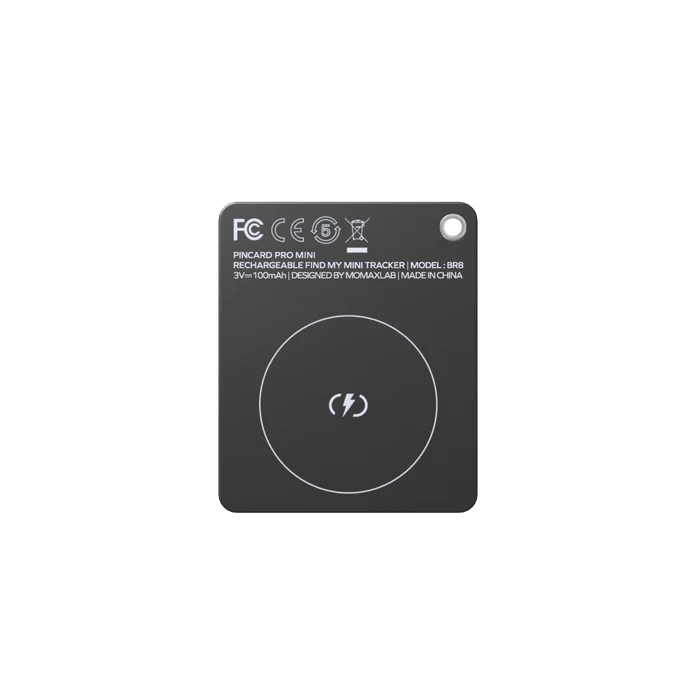 MOMAX PinCard Pro Mini 可充電全球定位器(BR8)(黑色)