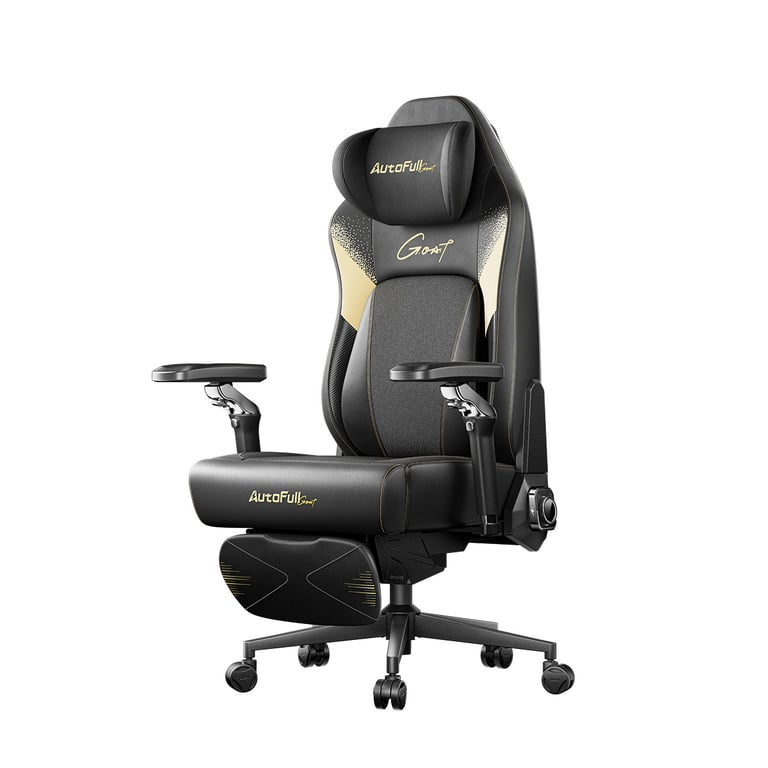 Autofull 傲風 M6系列電動人體工學電競椅(Max Plus-黑色-連腳托)