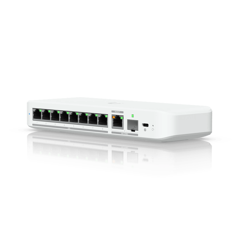 Ubiquiti UniFi Flex 2.5G 5-Port 2.5GbE / Desk mount 2.5G 高速交換機