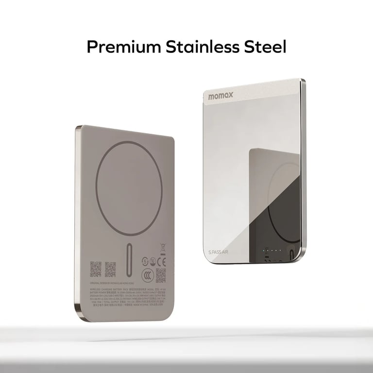MOMAX 1-Power S.Pass Air 5000mAh 超薄磁吸流動電源(IP180)(紅色)