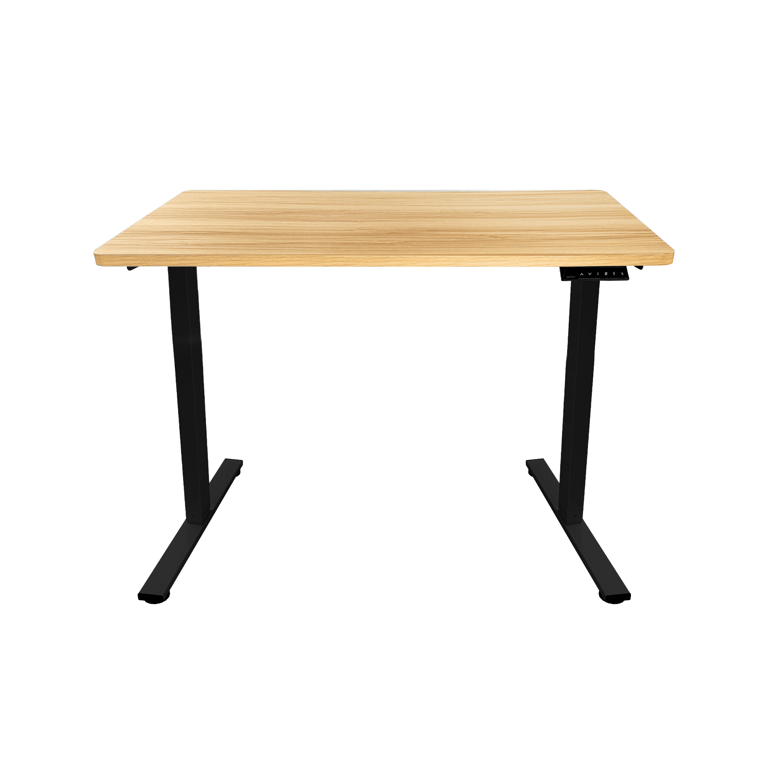T84I Zenox Ergonomics Office Desk Essential 人體工學電腦枱 (升降版)(楓木色-黑色枱腳-100cm)