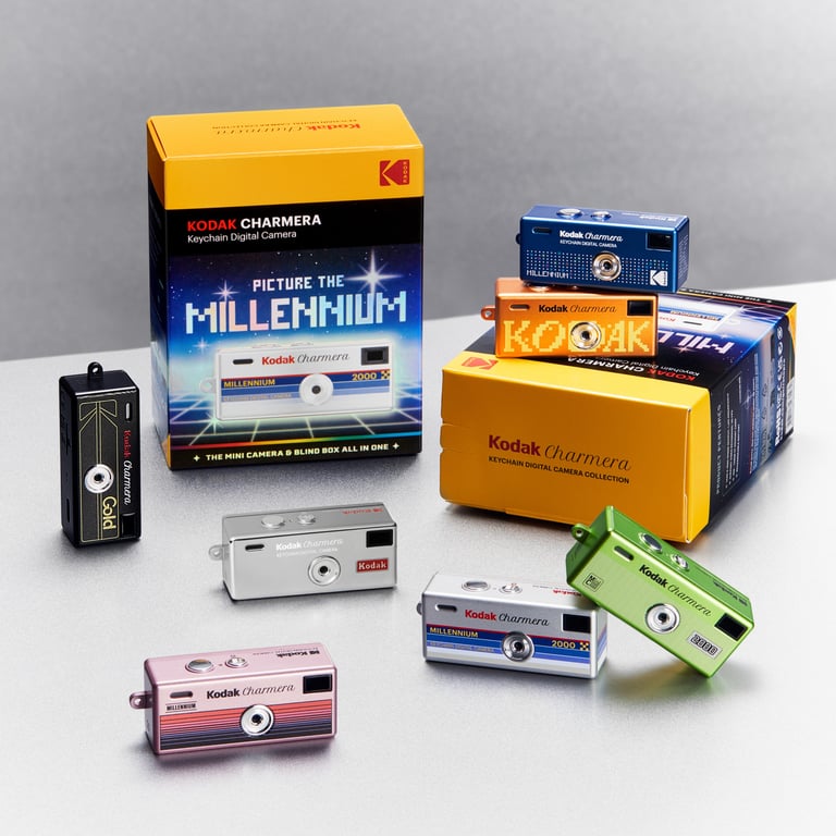 KODAK CHARMERA 造型鑰匙圈數位相機盲盒 - MILLENNIUM(單盒)