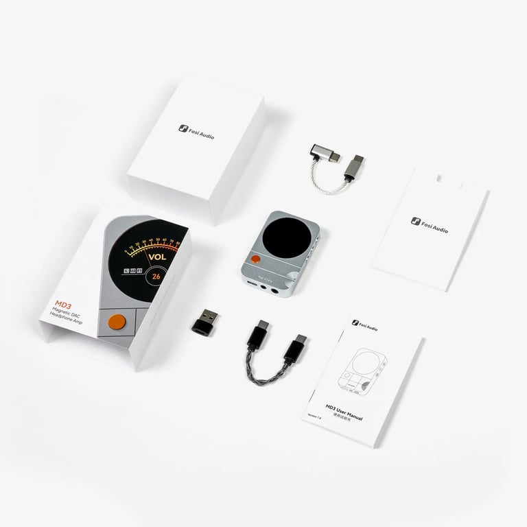 Fosi Audio MD3 MagDac 便攜磁吸AMP+DAC(黑色)