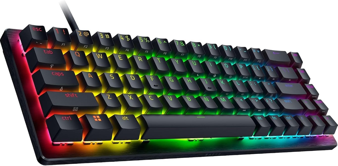 Razer Huntsman V3 HE Magnetic Mini 65% 8KHz 有線磁軸遊戲鍵盤(65%)