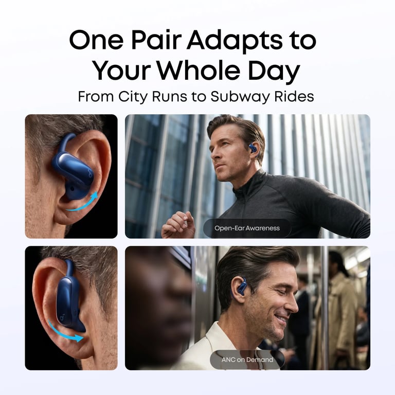 Anker Soundcore AeroFit 2 Pro 開放式氣導運動無線藍牙耳機 (A3875)(藍色)