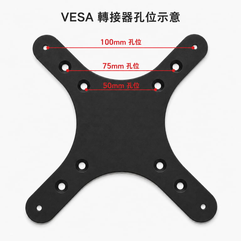 通用 VESA 50/75/100mm 顯示器轉接板