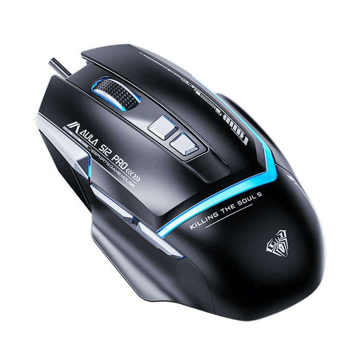 AULA S12 Pro 有線滑鼠(黑色)