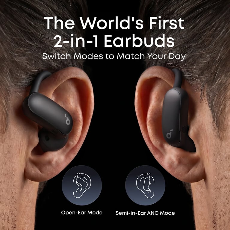 Anker Soundcore AeroFit 2 Pro 開放式氣導運動無線藍牙耳機 (A3875)(黑色)