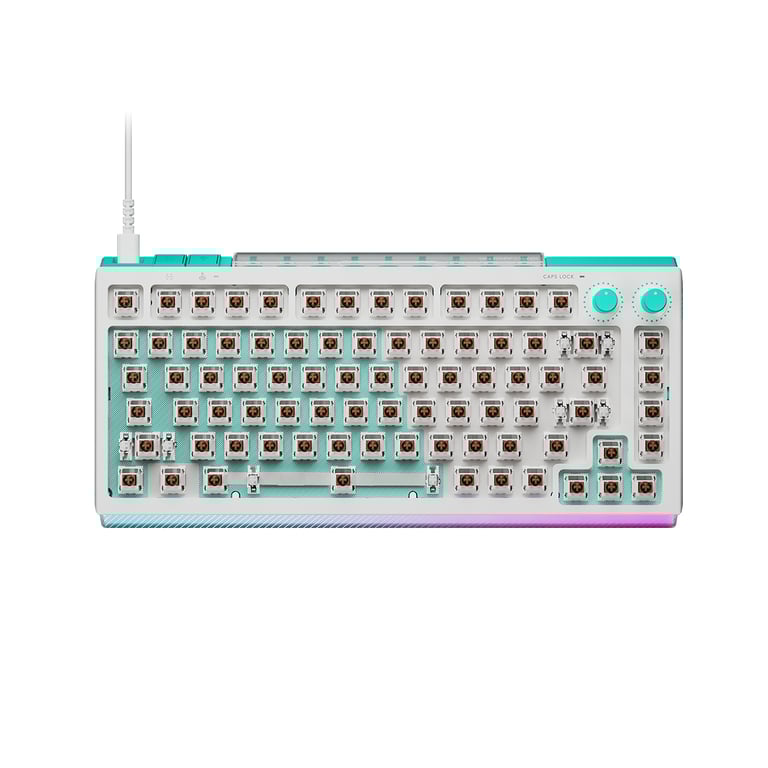 LogitechG G512 X 75 類比機械雙軸有線電競鍵盤(75鍵-觸感軸-白色)