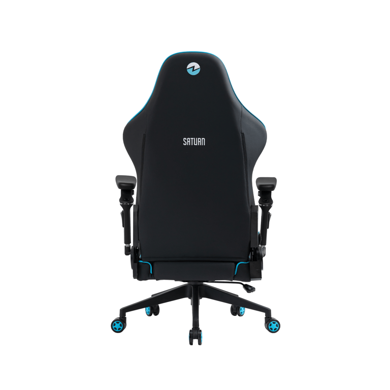 C255B Zenox Saturn MK-2 人體工學高背電競椅(5D 扶手)(Leather/Sky Blue)