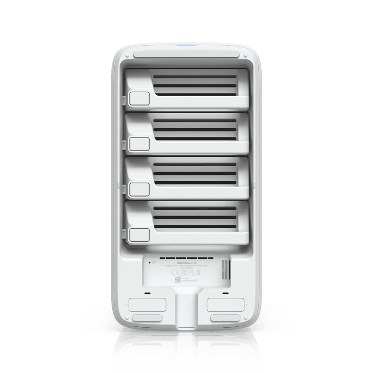 Ubiquiti UniFi UNAS-4-W Four-bay / 10G SFP+ / 白色 網路儲存伺服器 (NAS)(白色)