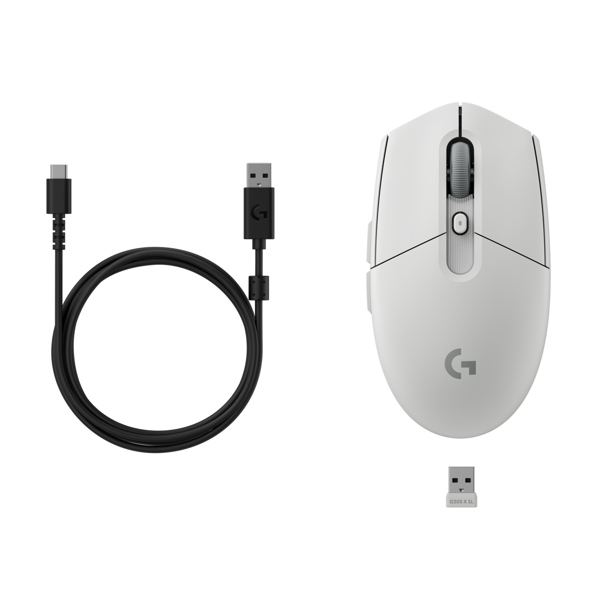 Logitech G304 X SUPERLIGHT 無線電競滑鼠(白色)