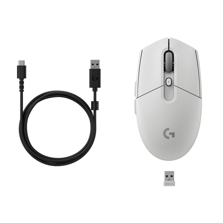 Logitech G G304 X SUPERLIGHT 無線電競滑鼠(白色)
