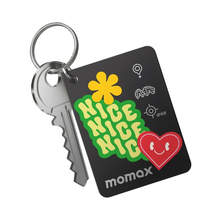 MOMAX PinCard² X Mini 可充電迷你全球定位器(BR22)(黑色)