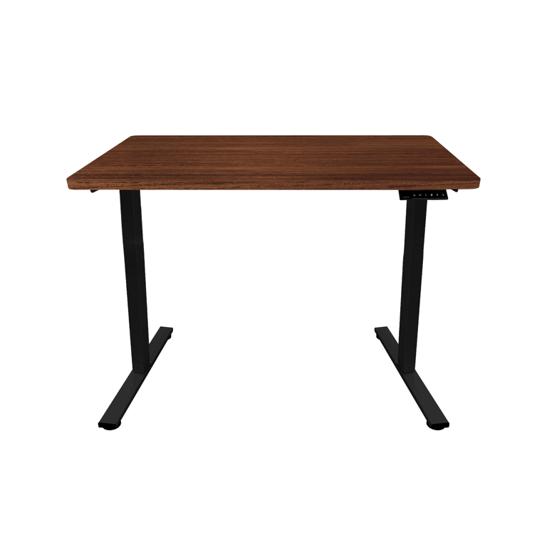 T84K Zenox Ergonomics Office Desk Essential 人體工學電腦枱 (升降版)(胡桃木色-黑色枱腳-100cm)