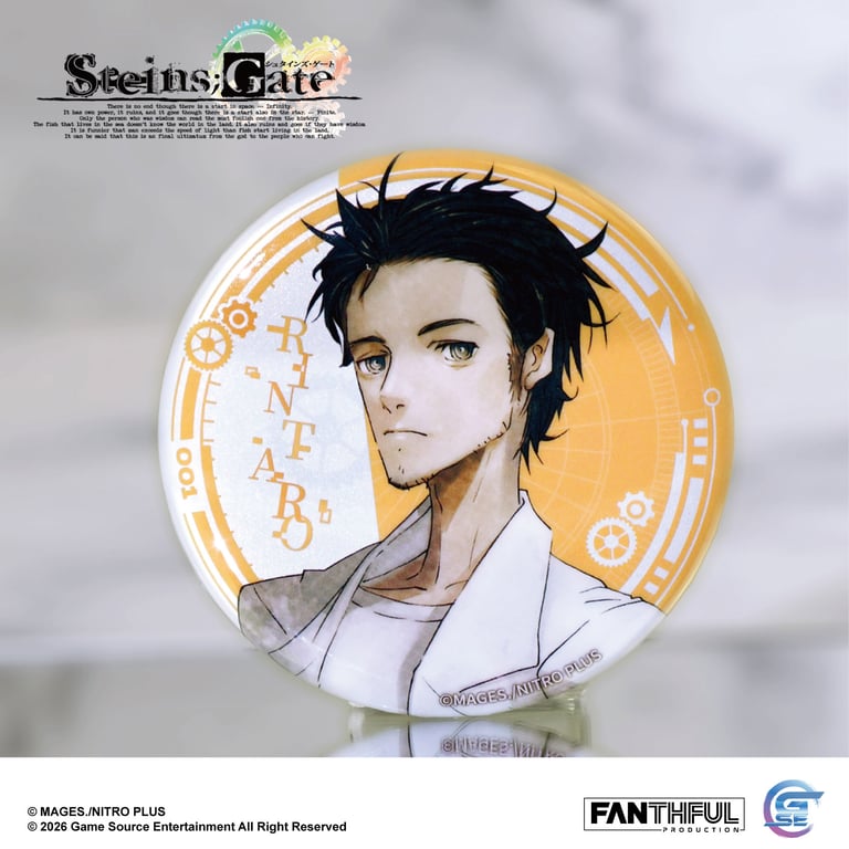 Fanthful《命運石之門》STEINS;GATE 馬口鐵徽章盲盒(整盒10款)