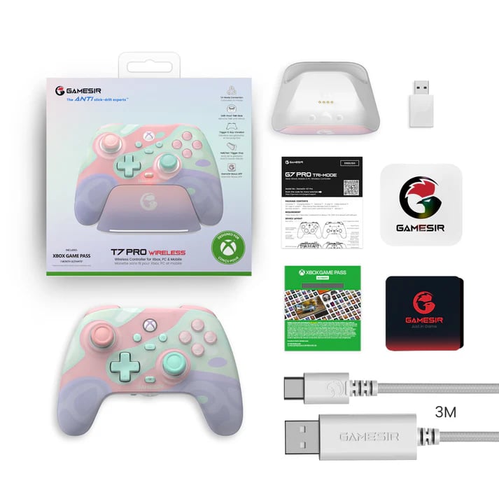 GameSir T7 Pro Wireless TMR 無線控制器(PC+XBOX無線授權-Sugar)