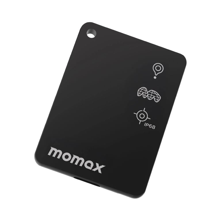 MOMAX PinCard² X Mini 可充電迷你全球定位器(BR22)(黑色)