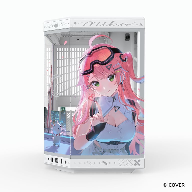 HYTE Y70 Sakura Miko 櫻巫女 雙腔中塔式 ATX機箱(白色)
